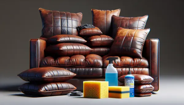 Die richtige Reinigung von Lederpolstern auf der Couch