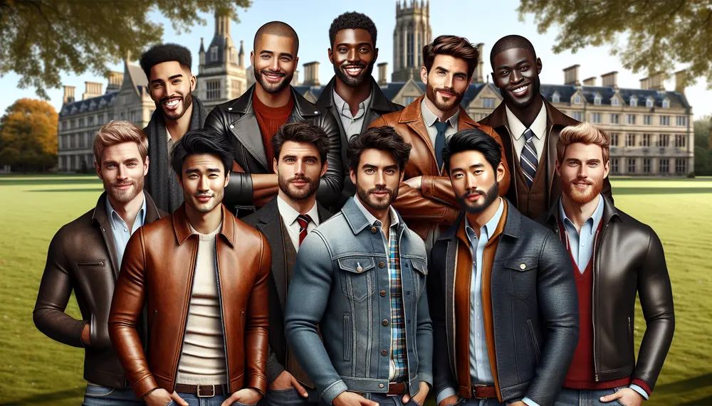 Im College-Look: Trendige Lederjacken für Herren