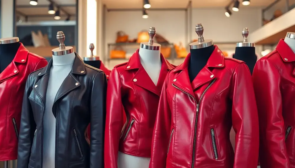 Rot, sexy, stylish: Lederjacken in der Trendfarbe